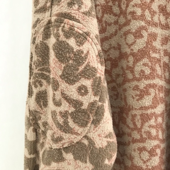 FREE PEOPLE Printed Ruby Jacket In Tea Combo Beige - Picture 12 of 16